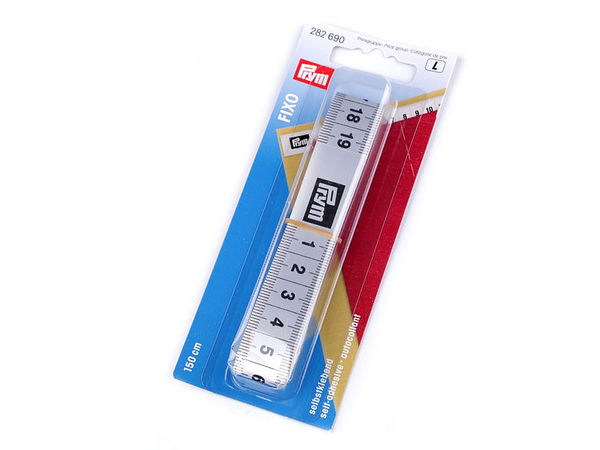 Prym Selbstklebendes Maßband – Robustes Lineal aus Silberfolie mit metrischer Skala für Arbeitsplatten und Nähtische