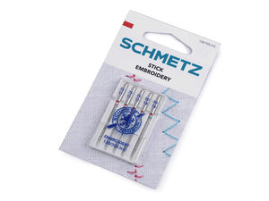 Schmetz Premium Maschinensticknadeln - Stärken 75 & 90, Nickel-Ausführung