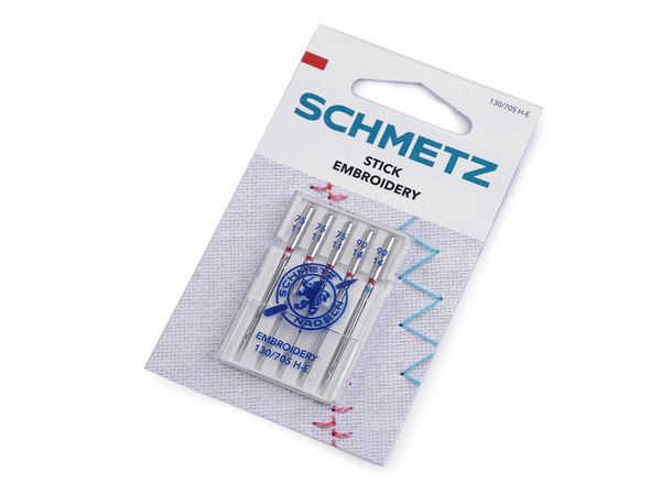 Schmetz Premium Maschinensticknadeln - Stärken 75 & 90, Nickel-Ausführung