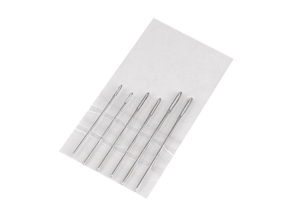 Stumpfe Premium-Sticknadeln für Tapisserie, Kreuzstich & Wollarbeiten - Nickel-Finish