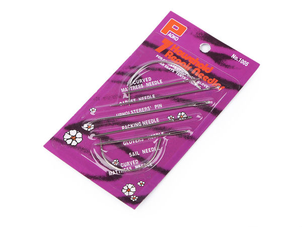 Premium Polster- und Hobbynadel-Set – 7-teiliges robustes Reparatur- und Nähnadelsortiment (vernickelt)