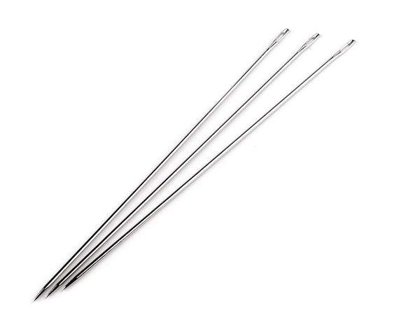 Premium 20 cm Polster- und Hobbynadel mit extra großem Öhr - Professionelles Nickel-Finish
