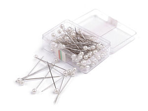 Dekonadeln mit Perlkopf, Länge 40 mm