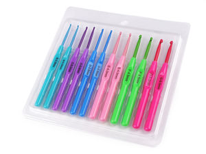 Premium Häkelnadel-Set, 12-teilig (2,5 mm bis 5 mm) - Strick- und Häkelnadelset im Multipack