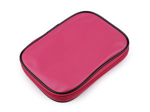 Premium Häkelnadel- und Zubehör-Set mit Reißverschluss-Etui, 99-teilig - Rosa