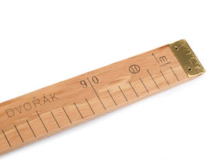 Holz-Schneidermaßstab mit EU-Zulassung