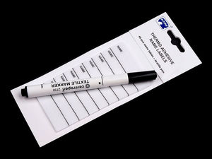 Premium-Namensetiketten zum Aufbügeln - 45er-Pack beschreibbare Stoffetiketten für Kleidung