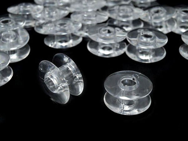 Transparente Nähmaschinenspulen für Singer – 11 mm x 19,4 mm Premium-Kurzwarenzubehör