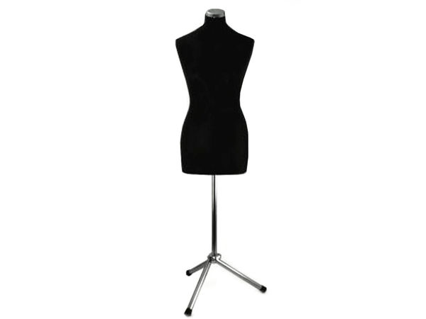 Professionelle Damen-Schneiderpuppe (Größe 36-38) - Stecknadelgeeignete Schaumstoff-Büste mit verstellbarem Metallständer