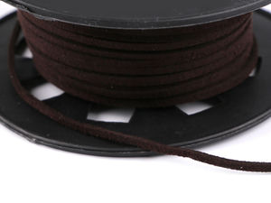 Premium flaches Kunstlederband - 3 mm breite Kunstlederschnur für Bastelarbeiten, Schmuckherstellung und Geschenkverpackungen