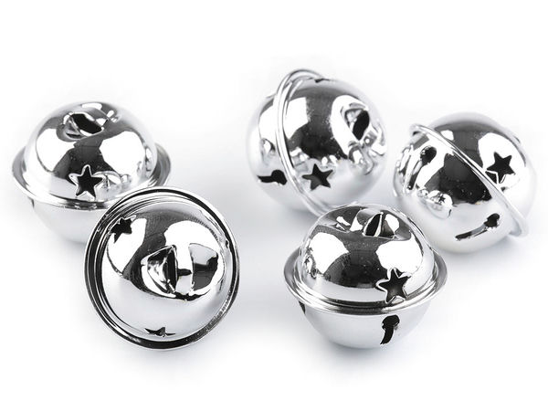 Premium-Metallglöckchen 30 mm für Bastelarbeiten, Festtagsdekorationen und DIY-Schmuckanhänger