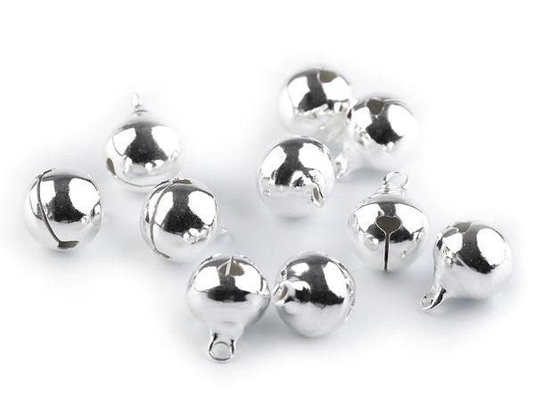 Premium-Metallglöckchen (12 mm) – Vielseitige Verzierung für Bastelarbeiten, Feiertage und Kostüme