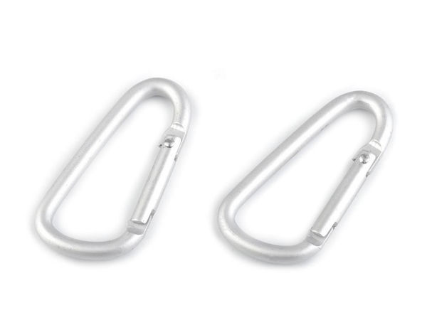 Premium Aluminium D-Ring Karabinerhaken (24x48 mm) für Taschengurte und Schlüsselanhänger