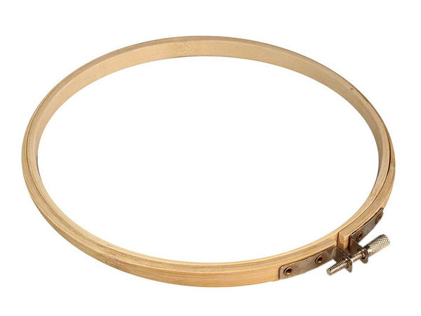 Stickrahmen aus Bambus Ø 18 cm
