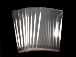 Transparente Klarsichtbeutel mit Selbstklebeverschluss 17x28 cm