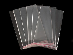 Transparente Klarsichtbeutel mit Selbstklebeverschluss (10 x 14 cm) - 100 Stück
