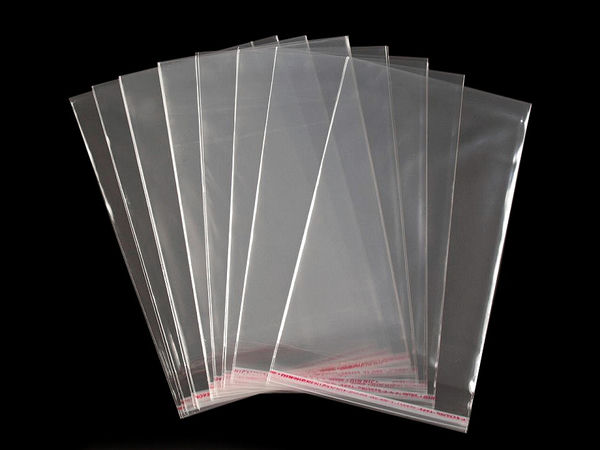 Premium Klarsichtbeutel mit Selbstklebeverschluss (13x20 cm) – Glänzende transparente Verpackungsbeutel für Kurzwaren & Bastelbedarf