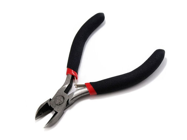 Premium 110 mm Präzisions-Schmuckzange - Schwarzer Mini-Seitenschneider für Bastelarbeiten und Perlenstickerei