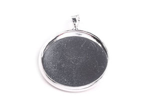 Anhänger-Rohling für DIY-Schmuck, Ø 25 mm, glatt