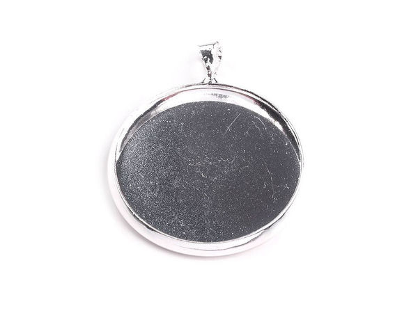 Anhänger-Rohling für DIY-Schmuck, Ø 25 mm, glatt