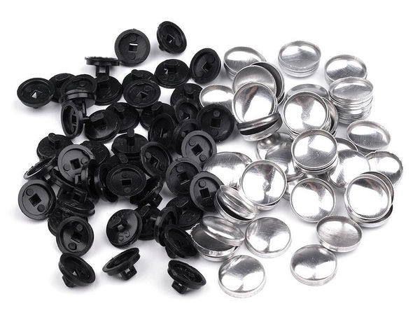 Zweiteilige Premium-Knöpfe zum Beziehen - Größe 20 (20 Ligne / 12,5 mm) - Personalisierbare Stoffknöpfe