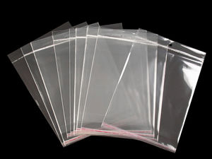 Premium transparente selbstklebende Verpackungsbeutel mit Aufhängeloch - 20x24 cm