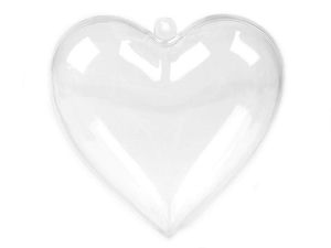 Plastikherz zum Befüllen 8x8 cm