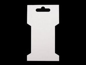 Premium-Wickelkarten aus weißem Karton (6,6 x 11,5 cm) – Hängekarten für Bänder, Kordeln und Haarschmuck