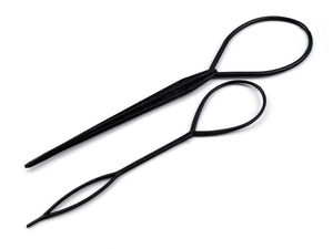 Topsy Tail Haar-Styling-Tool Frisurenhilfe für Pferdeschwanz und Zöpfe 2 Stück