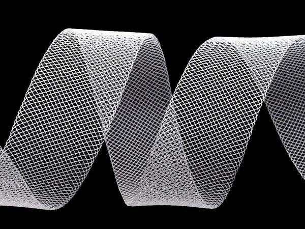 Premium Krinolineband (2,5 cm Breite) – Flexibles Rosshaarband für Hüte & Kleiderverstärkung