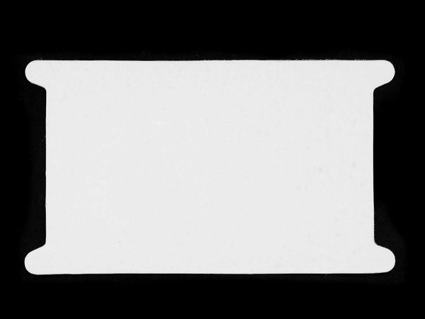 Wickelkarte aus Pappe für Bänder 12,5x22,5 cm, 2. Wahl
