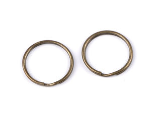 Premium-Schlüsselringe aus Metall (25 mm) – Runde Spaltringe für Bastelarbeiten, Schlüsselanhänger und Taschenzubehör