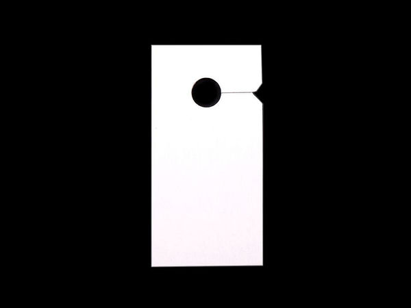 Papieranhänger für Reißverschlüsse 30x60 mm