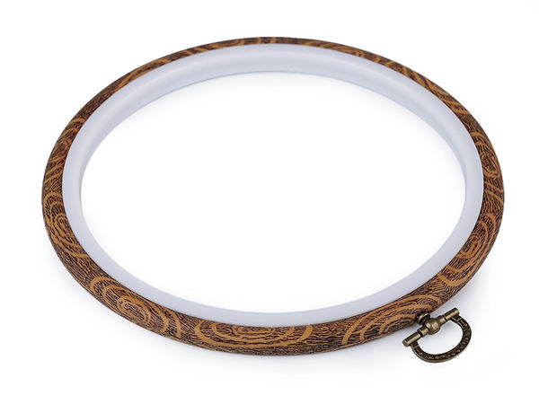 Premium Flexi-Stickrahmen und Präsentationsrahmen - Ø16 cm (Braun)
