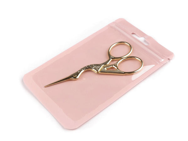 Klassische Storchen-Stickschere - 9,5 cm Präzisions-Näh- & Bastelschere