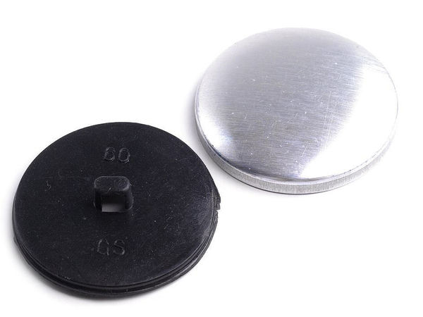 Premium-Knopfrohlinge zum Beziehen (Größe 60) - Zweiteilige Rohlinge aus Metall und Kunststoff für Blusen, Kleider und Jacken