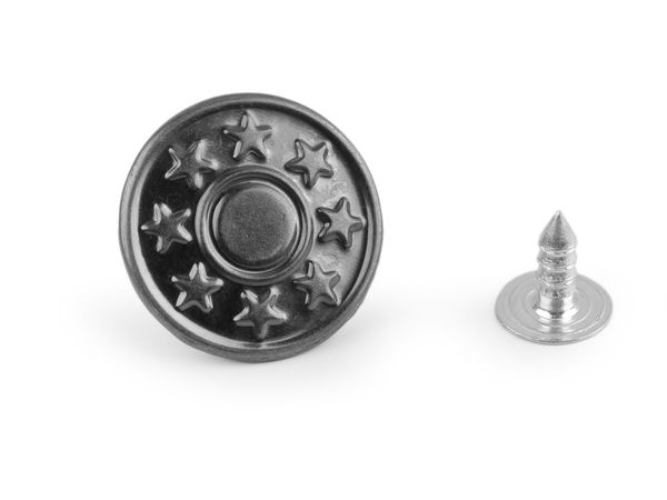 Premium-Jeansknöpfe aus Metall - Robuste Denim-Verschlüsse, Größe 26 (17 mm)
