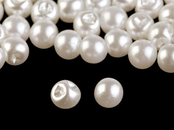 Premium 6mm Kunstperlenknöpfe zum Annähen - Elegante Zierknöpfe für Brautkleider, Hochzeitsmode und Accessoires