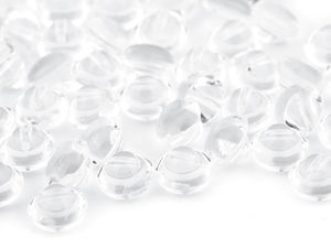 Transparenter Knopf Größe 16