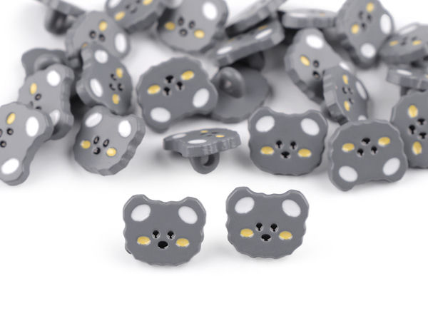 Kinderknopf Teddybär, Größe 24