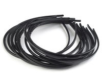 Premium-Set schmale bunte Kunststoff-Haarreifen – 4 mm dünne Haarbänder (12er-Pack Farbmix)
