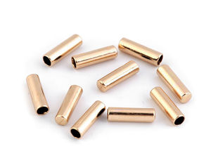 Premium-Kordelendkappen aus Metall - Runde Kordelenden Ø 4 mm