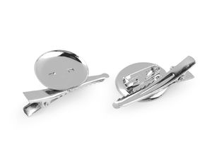 Premium Broschennadel mit Haarclip-Befestigung 23x40 mm - DIY Schmuckzubehör