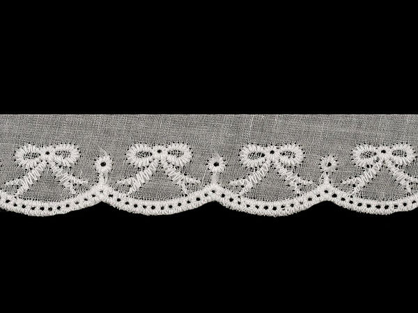 Broderie Anglaise Lochspitze aus Baumwolle, Breite 35 mm
