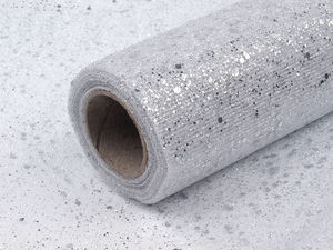 Premium-Glitzertüllband (20 cm Breite) zum Basteln, Dekorieren und für Geschenkverpackungen