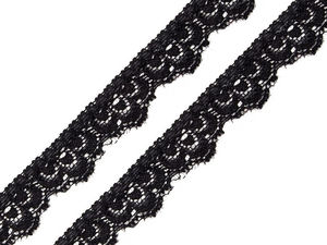 Premium elastische Spitzenborte, 16 mm Breite - Elegantes Kurzwaren-Zierband für Dessous, Bekleidung und Heimdekoration