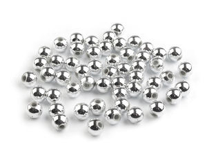 Kunststoff-Wachsperlen mit Metallic-Glanz Ø 6 mm