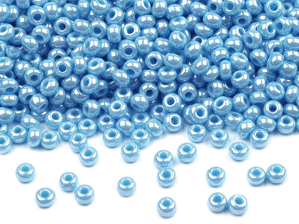 Preciosa Premium tschechische Glas-Rocailles 10/0 (2,3 mm) – Hochwertige Rocaille-Perlen für Schmuckherstellung, Stickerei und Perlenarbeiten (250 g)
