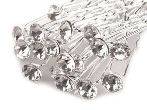 Elegante strassbesetzte Haarnadel (Ø7,2 mm) – Premium Perlen- und Kristall-Haarnadel für Hochzeiten, Abschlussbälle und festliche Hochsteckfrisuren