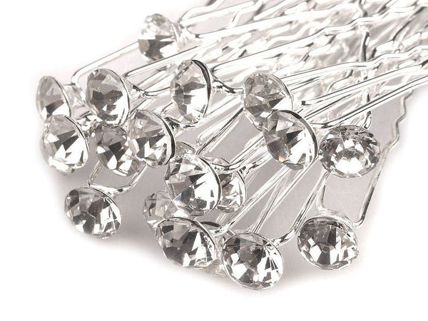 Elegante strassbesetzte Haarnadel (Ø7,2 mm) – Premium Perlen- und Kristall-Haarnadel für Hochzeiten, Abschlussbälle und festliche Hochsteckfrisuren